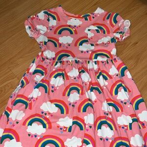 Mini Boden Rainbow Dress Pink Girls  11-12 Y